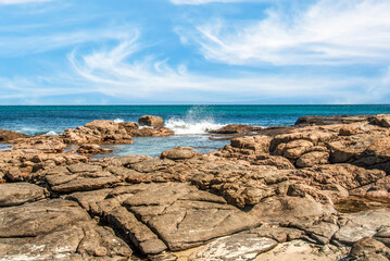 Coastal landscape within the amazing Torndirrup National Park close to Albany, Western Australia	
