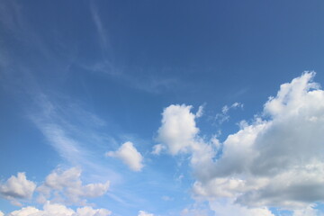 summer blue sky cloud gradient light white background.beauty bright cloud cover in the sun calm...