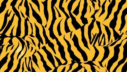 Seamless Colorful Tiger Texture Pattern