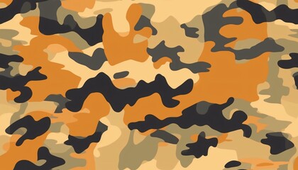 Naklejka premium Seamless Colorful Tiger Texture Pattern