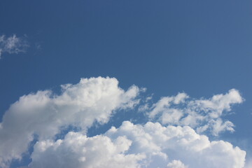 Blue sky with clouds in the sky