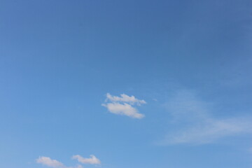 Blue sky with clouds in the sky