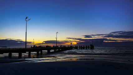 Lancelin Jetty, at sunset Western Australia, 