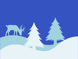 Naklejka premium Christmas Tree Frame Background Illustration 