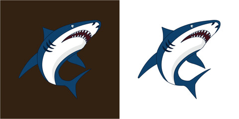 Shark Vector Stock Icon Illustration