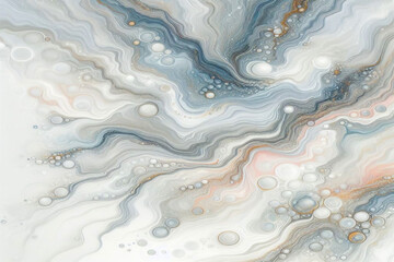 Naklejka premium Pastel white liquid painted marble gradient mixing ink pattern watercolor texture abstract background design for wallpaper, cloth, curtain, backdrop, carpet