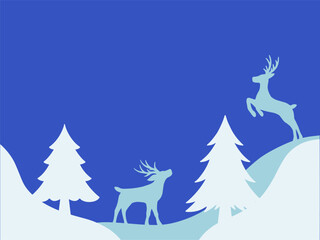 Naklejka premium Christmas Tree Frame Background Illustration 