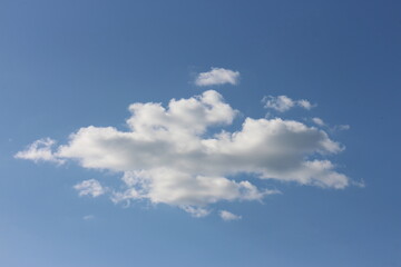 blue sky with beautiful natural white clouds