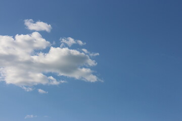 blue sky with beautiful natural white clouds