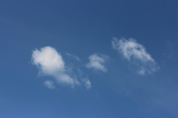 blue sky with beautiful natural white clouds