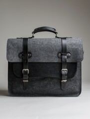 black and grey briefcase