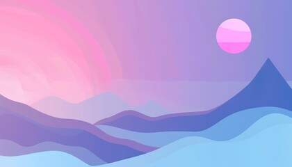 flat background gradient, purple blue pink