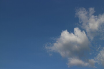 blue sky background with tiny clouds