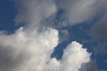 blue sky background with tiny clouds