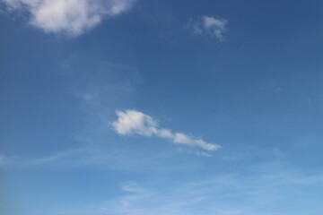 blue sky background with tiny clouds