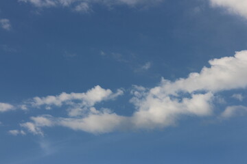 blue sky background with tiny clouds