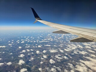 Fototapeta premium view from airplane window