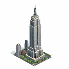 Isometric view of Empire State