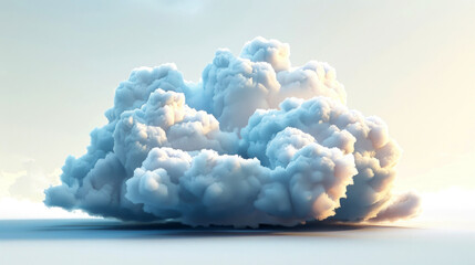3d render clouds isolated