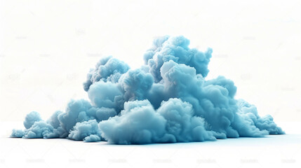 3d render clouds isolated