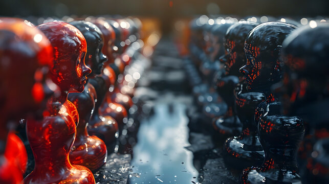 Swiftly Resolving Conflicts to Preserve Morale in Isolated Cinematic 3D Render with Hyper-Detailed Photographic Style