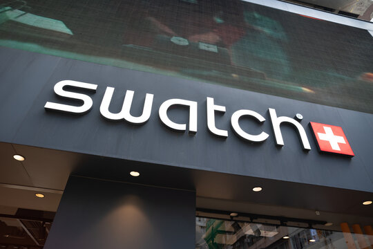 HONG KONG, CHINA - DECEMBER 06, 2023: Swatch store in Hong Kong.