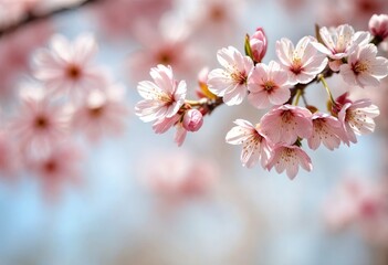 Obraz premium Branch Adorned with Beautiful Spring Flowers
