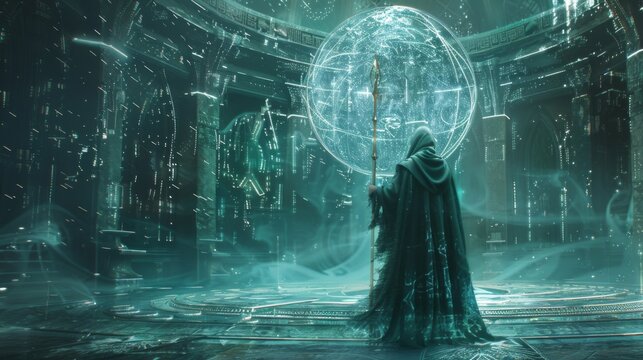 In a parallel universe an otherworldly being known as the Alchemists Guardian stands guard over a massive ornate crucible. Wrapped . .