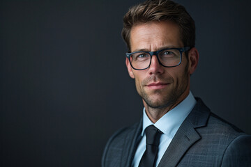 Handsome business executives in sharp suits exude confidence and leadership in professional headshots.