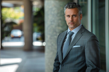 Handsome business executives in sharp suits exude confidence and leadership in professional headshots.