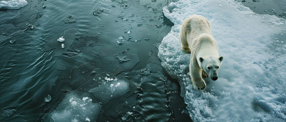 Noble polar bears navigate icy landscapes
