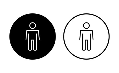 Man icon set. male icon vector. human symbol