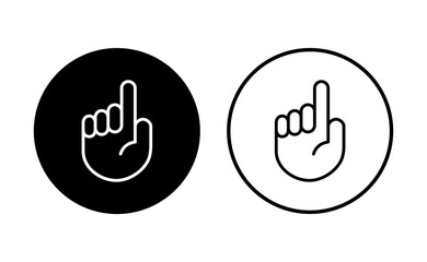 Hand icon set. hand vector icon, palm,click