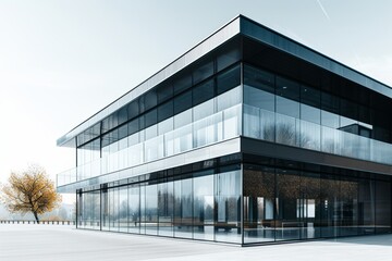 Modern office building exterior 