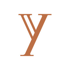 Monogram Y. Design vector Y logo. Monogram initial letter mark Y logo design. Monogram design vector logo. Monogram initial letter mark Y logo design. Simple Y monogram. Monogram Y design logo