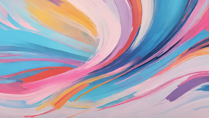 Fototapeta premium Beautiful Abtract painting strokes background, painting brush mixed color, abstract art background pastel color