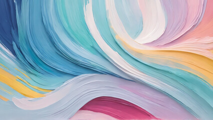 Beautiful Abtract painting strokes background, painting brush mixed color, abstract art background pastel color