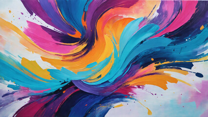 Beautiful Abtract painting strokes background, painting brush mixed color, abstract art background pastel color