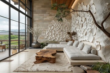 Tranquil Spaces Artful Handmade Paper Decor adorns Zen Environments. Elegance in Simplicity. Zen Rooms with Handcrafted Paper Accents