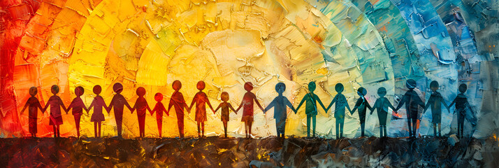 background with lines,
Diverse Group of People Holding Hands Forming