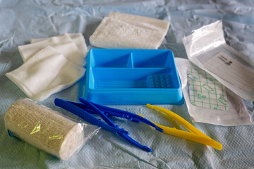wound care tray, clinical dressing chronic ulcer medical, Australian general practice, GP clinic,...
