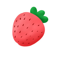 strawberry isolated on white background