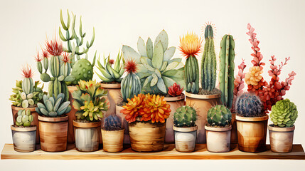 Barrel Cactus watercolor