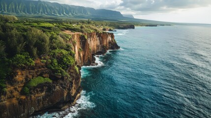 Aerial Photography of Beautiful Cliff