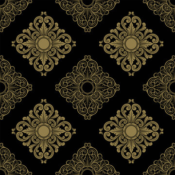 Balinese pattern, vintage vector , royal wallpaper 10