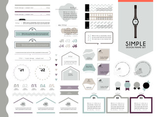 シンプルフレームデザインセット