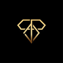 Luxury Diamond Monogram Logo