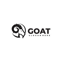 Goat simple and strong logo vector