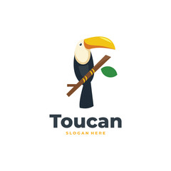 toucan modern logo vector