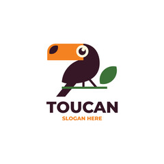 toucan modern logo vector
